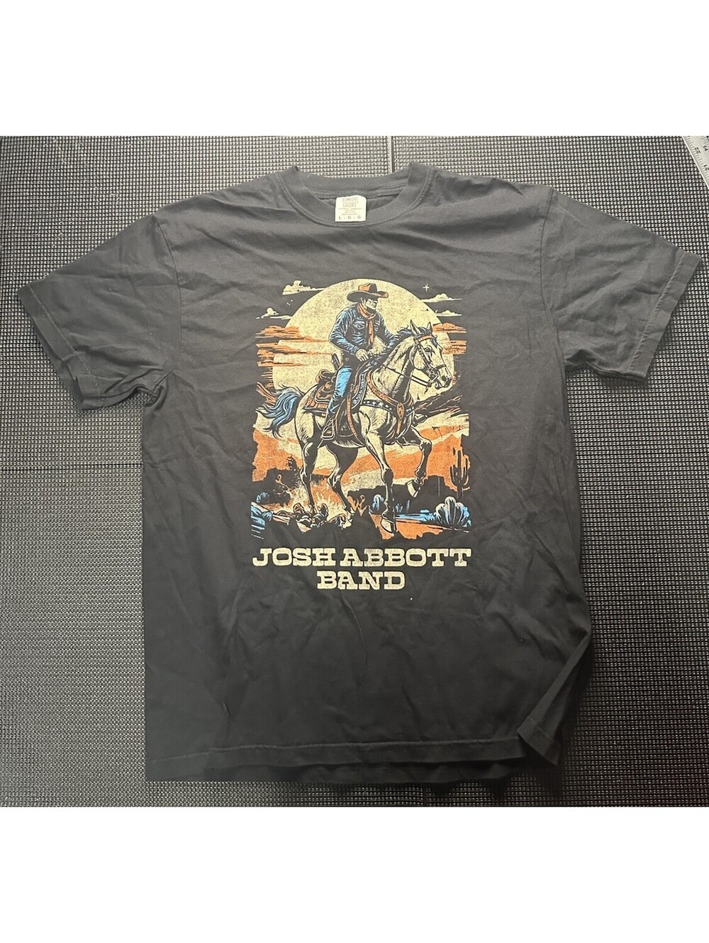Josh Abbott Band Comfort Colors Western Cowboy Graphic T Shirt Mens Large
